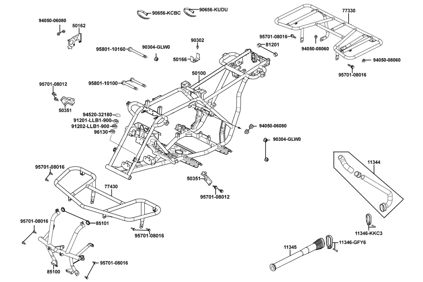 Oil Seal 18*32*7 — 91201-LLB1-900 — KYMCO exploded-view diagram