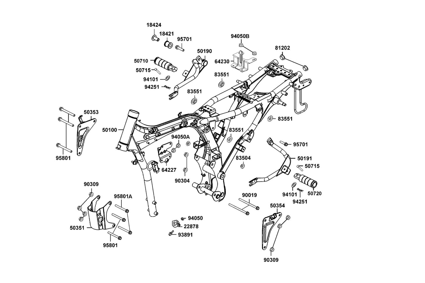 Pin Lock 6MM — 94251-06100 — KYMCO exploded-view diagram