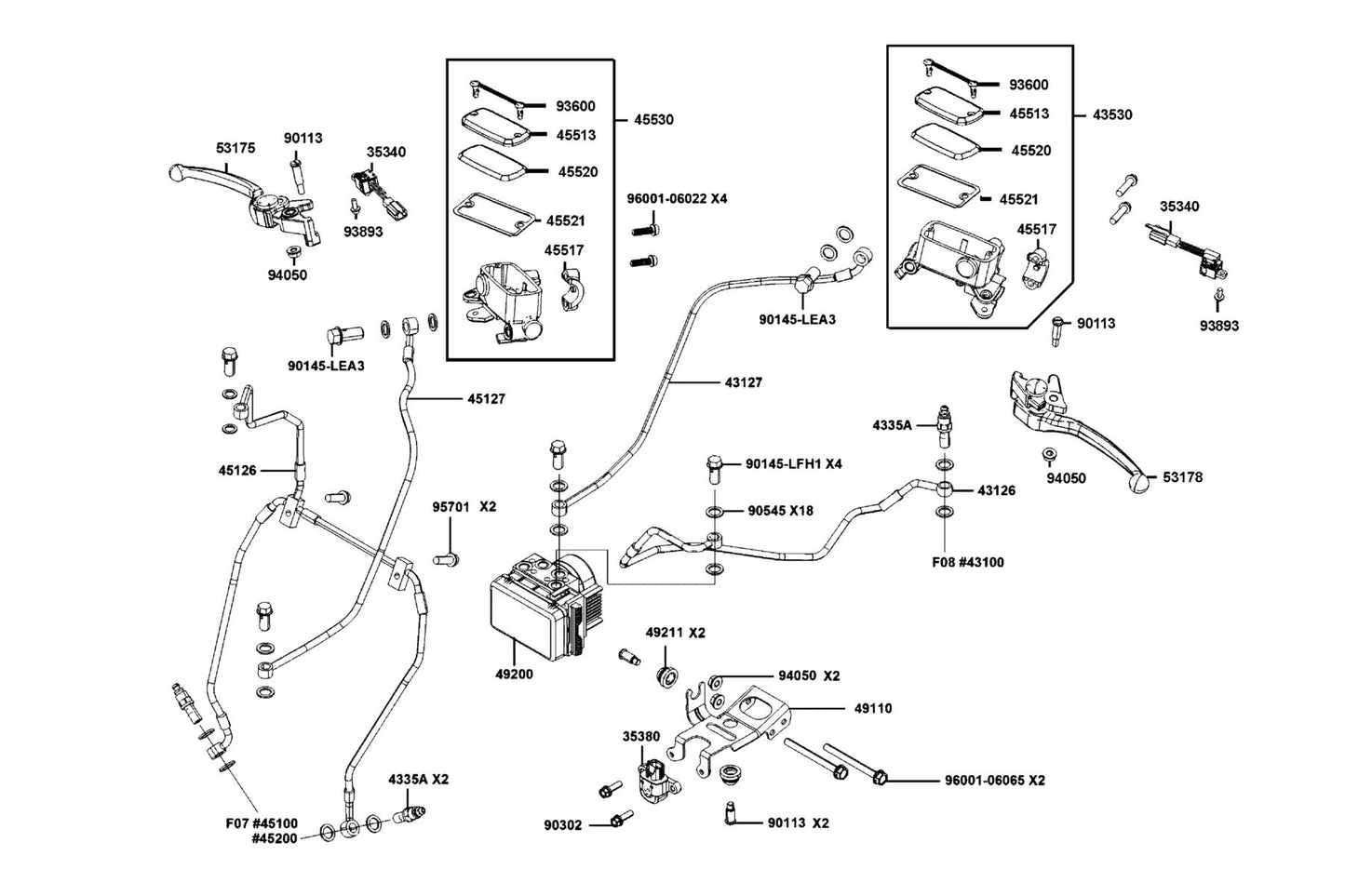 Rubber Bush| — 49211-LFH1-E00 — KYMCO exploded-view diagram