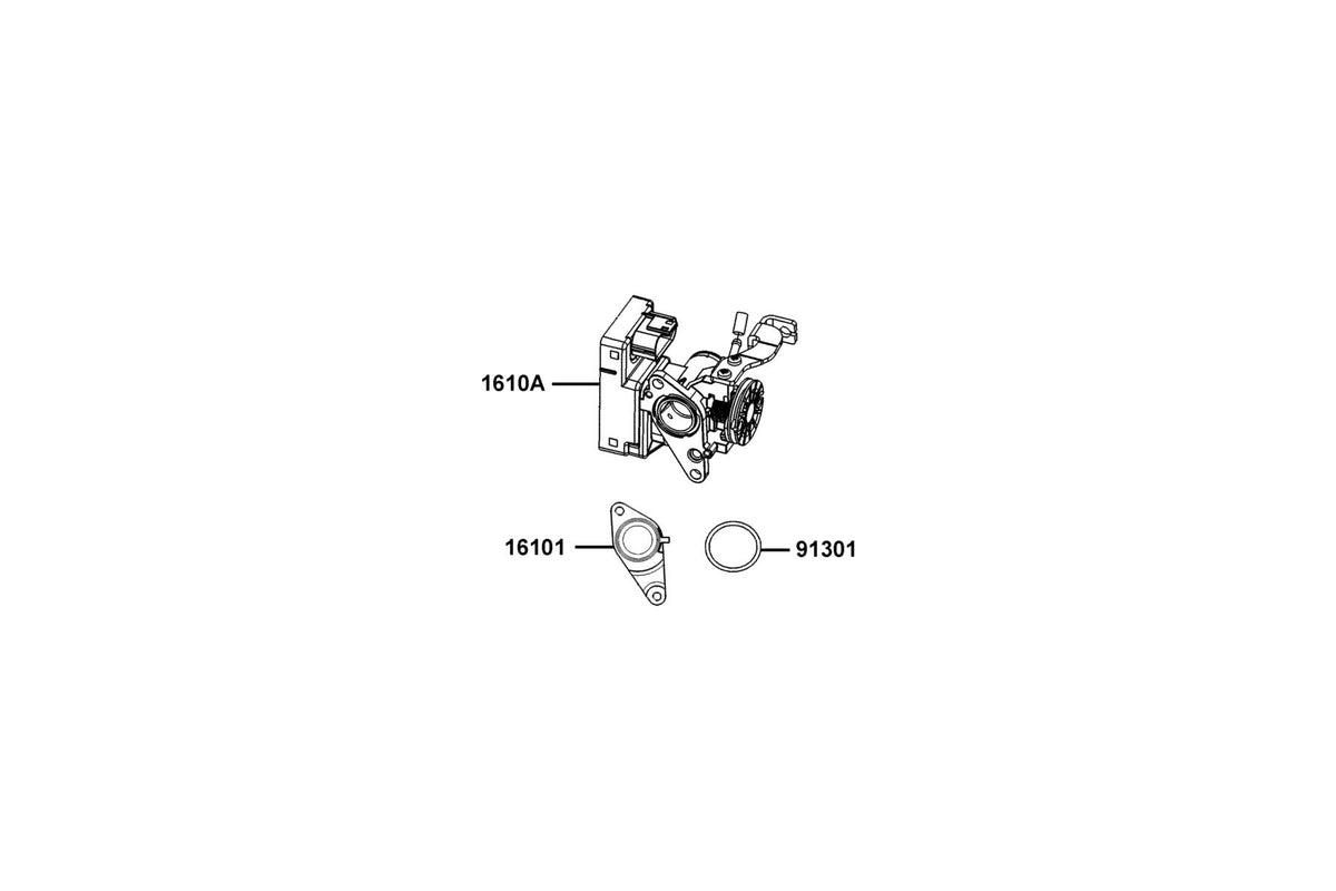 KYMCO Throttle Body, Assy exploded-view diagram, Super 8 50