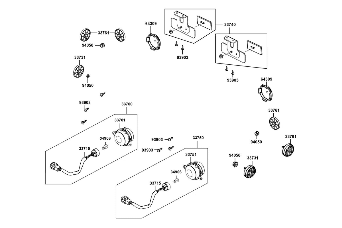 KYMCO Light Tail exploded-view diagram, MONGOOSE 270