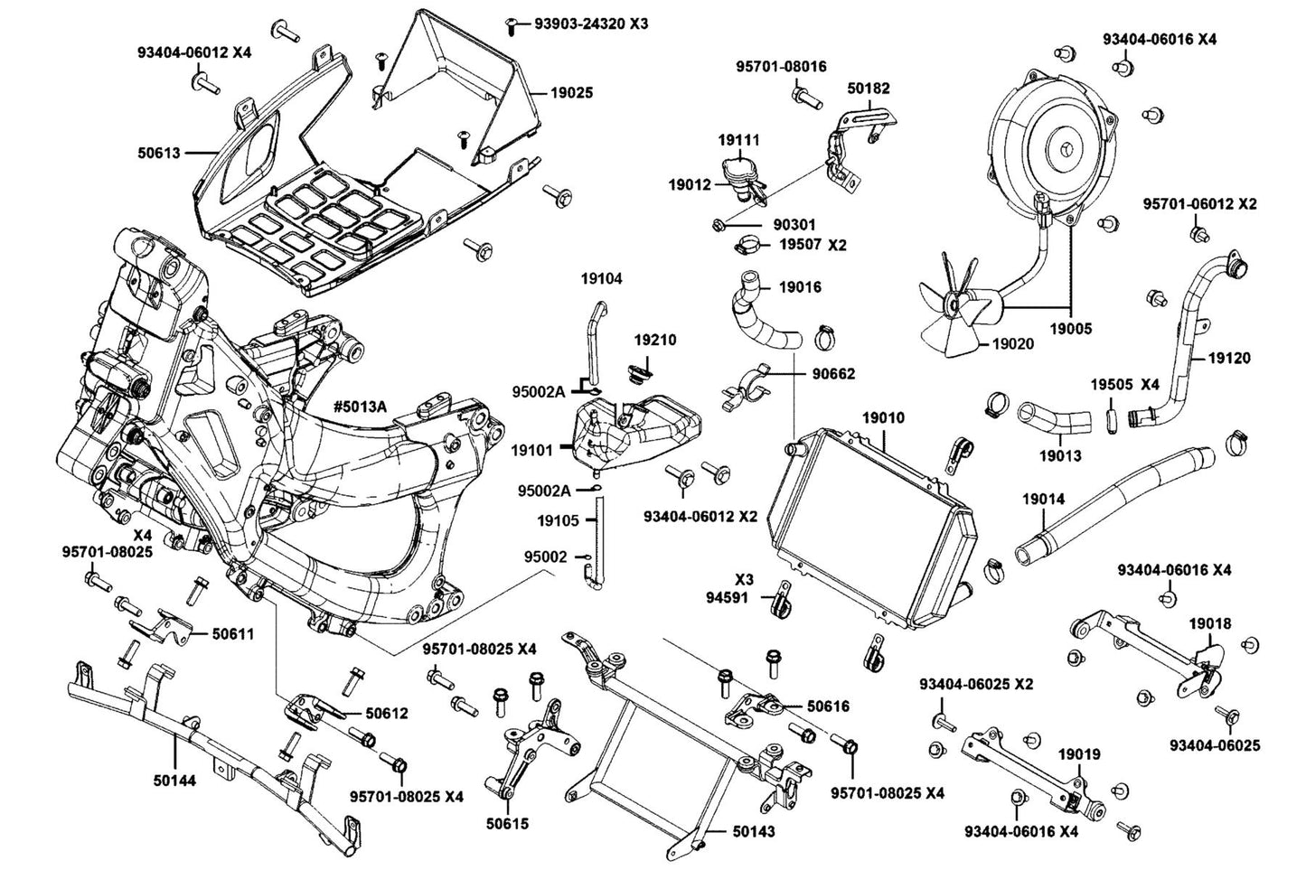Nut Flange 6MM — 90301-LAC5-671 — KYMCO exploded-view diagram