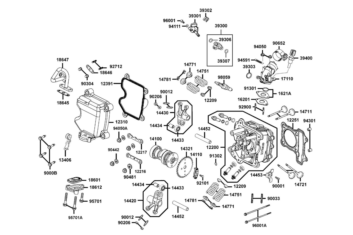 O Ring 27*2 — 91301-0H28-001 — KYMCO exploded-view diagram