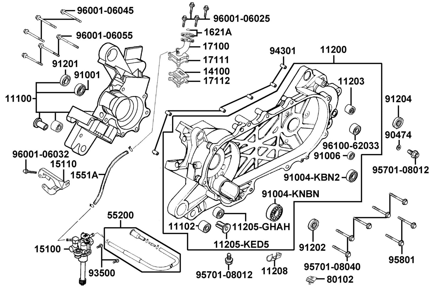 Oil Seal 20*31*7 — 91202-KNBN-C00 — KYMCO exploded-view diagram