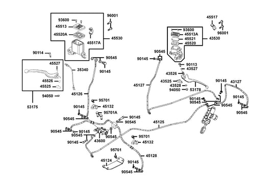 Sw Assy Fr Stop — 35340-LDB5-900 — KYMCO exploded-view diagram