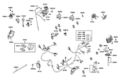Nut Cap 6MM — 90304-ZZA6-E00 — KYMCO exploded-view diagram