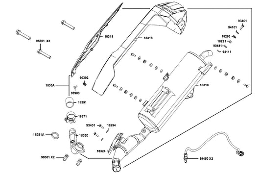 Nut Spring 5MM — 90302-LKB9-900 — KYMCO exploded-view diagram