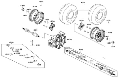 Clamp — 42221-ALE8-M00 — KYMCO exploded-view diagram