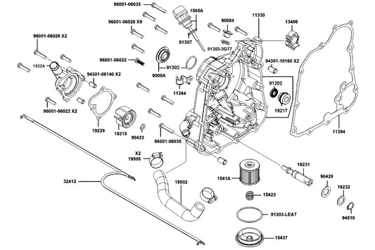 Oil Seal 13.7*24*5 — 91202-LKG2-900 — KYMCO exploded-view diagram