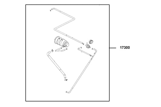 Canister-pcv Assy — 17300-ACC1-M30 — KYMCO exploded-view diagram