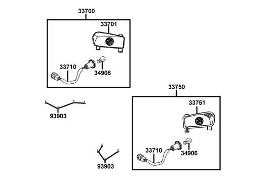 Bulb Tail & Stop — 34906-KPCP-900-invalid — KYMCO exploded-view diagram
