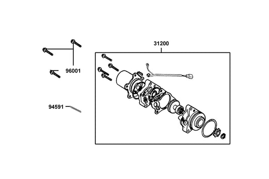 Clip 2*70 — 94591-KFBF-C00 — KYMCO exploded-view diagram