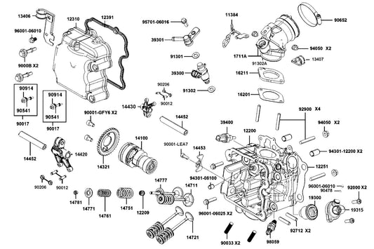 Dowel Pin 8*10 — 94301-08100 — KYMCO exploded-view diagram