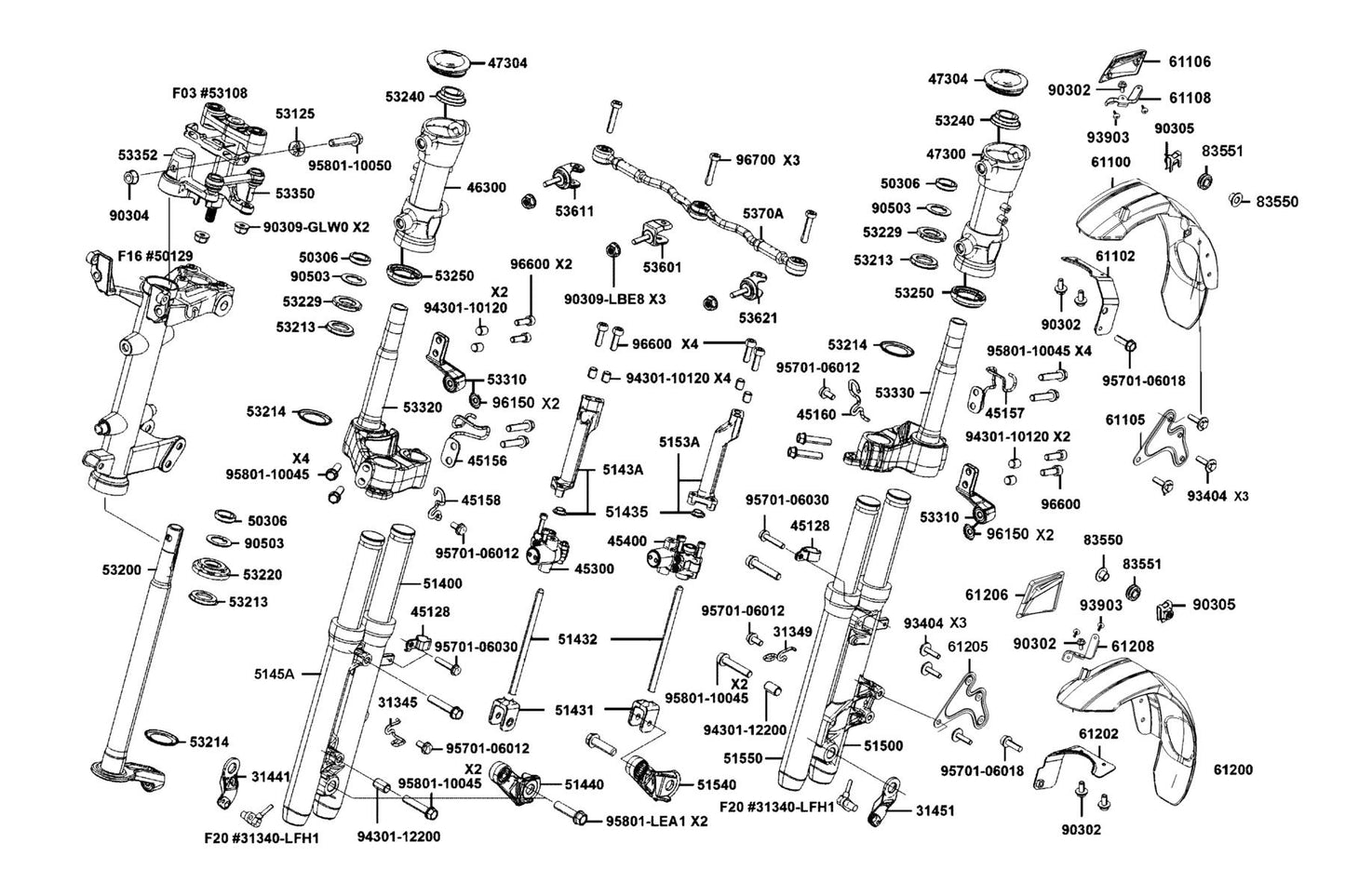 Nut Clip 6MM — 90305-LBA2-E00 — KYMCO exploded-view diagram