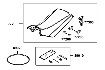 Seat Assy (reach) — 77200-LCA4-E00-T01 — KYMCO exploded-view diagram