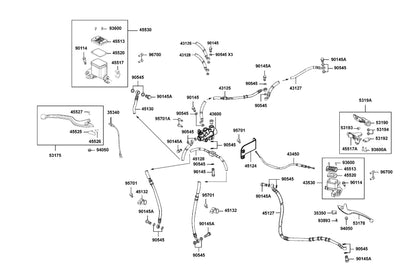 Oil Bolt 10*33 — 90145-LBA2-E00 — KYMCO exploded-view diagram