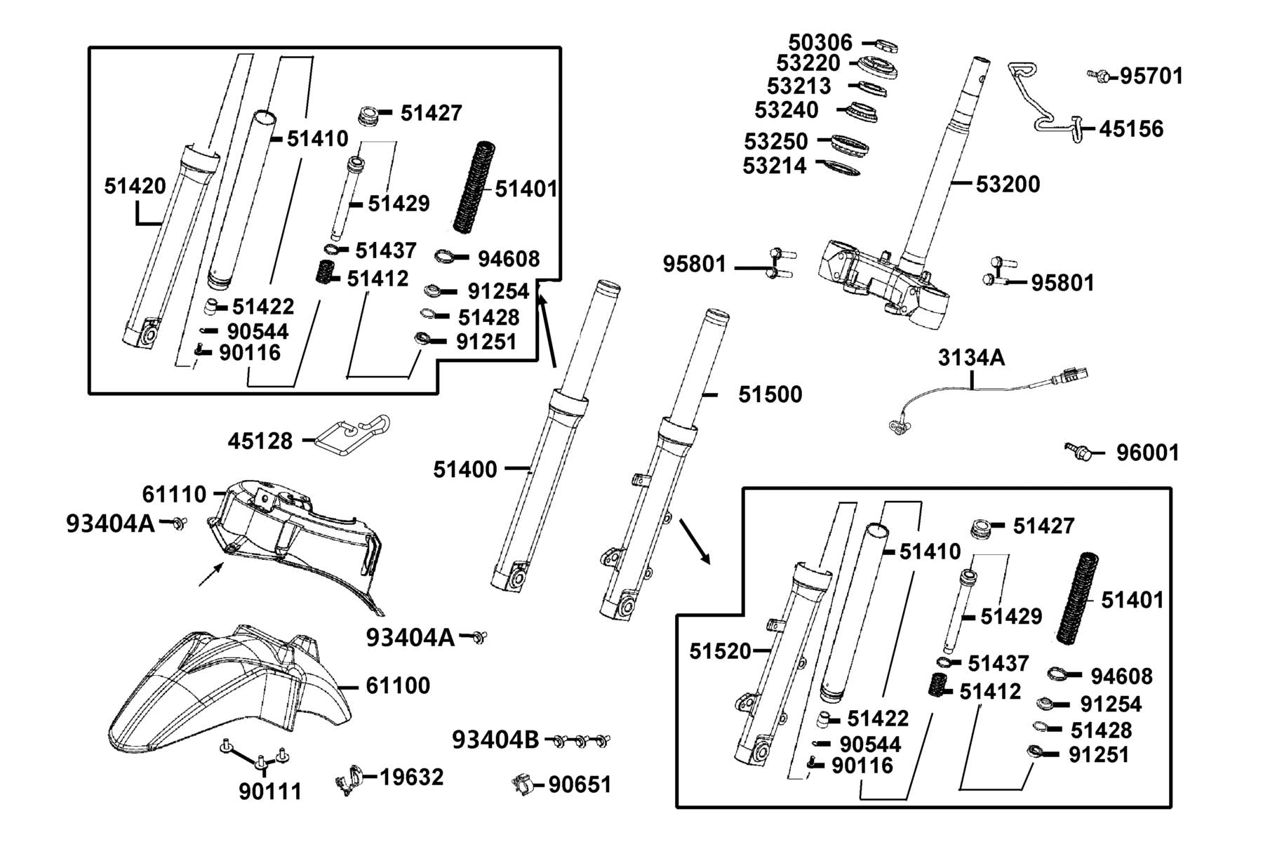 Dust Seal — 91254-LEJ2-E10 — KYMCO exploded-view diagram