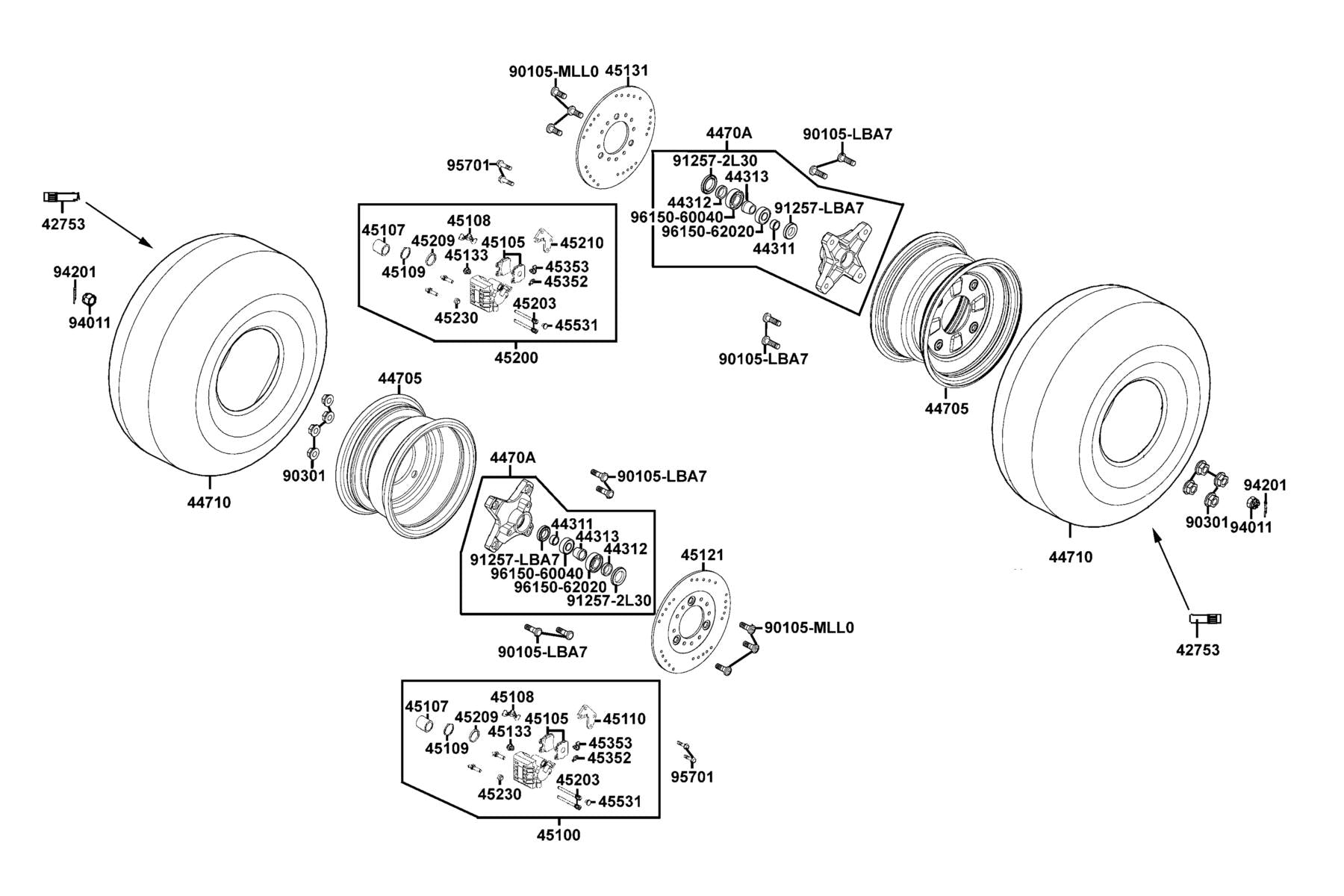 Oil Seal 20*35*7 — 91257-LBA7-900 — KYMCO exploded-view diagram