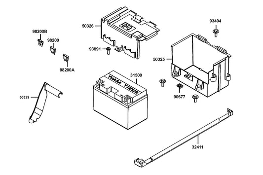 Blade Fuse 30A — 98200-33000 — KYMCO exploded-view diagram