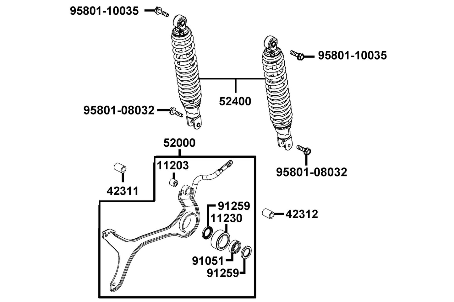 Seal Oil — 91259-KFBF-C00 — KYMCO exploded-view diagram