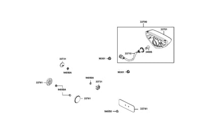 KYMCO Light Tail exploded-view diagram, MONGOOSE 270