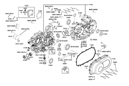 Oil Seal 30X72X7 — 91261-LDB5-E00 — KYMCO exploded-view diagram