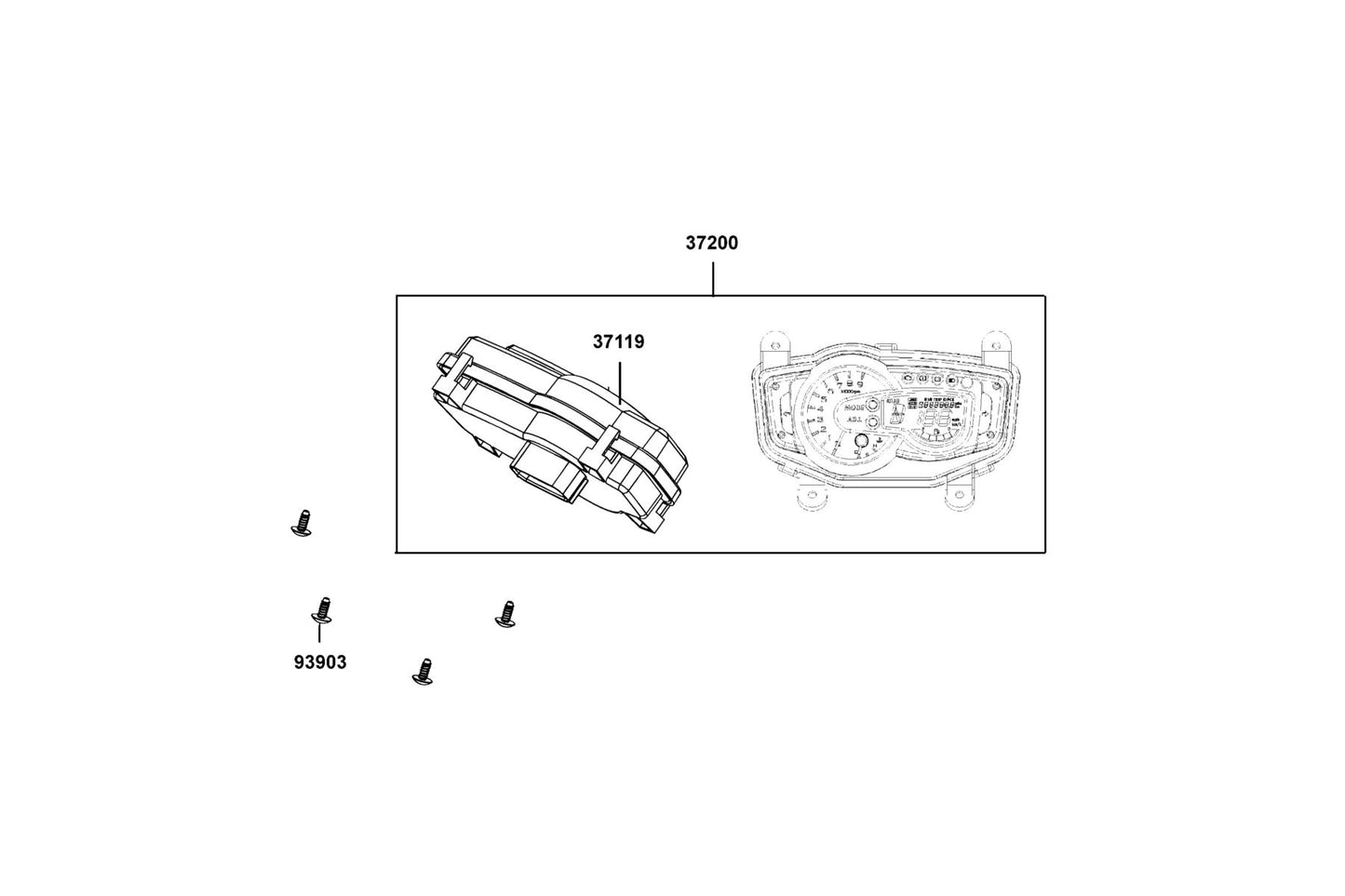 Screw Tapping 5*12 — 93903-35260 — KYMCO exploded-view diagram