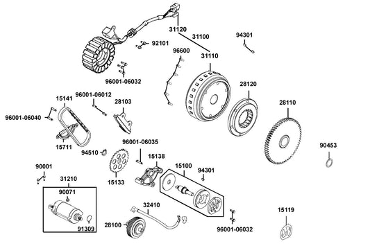 Separator Oil — 15711-LDB5-E00 — KYMCO exploded-view diagram