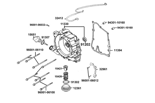 Oil Seal 19.8*30*5 — 91202-GFY6-90C — KYMCO exploded-view diagram