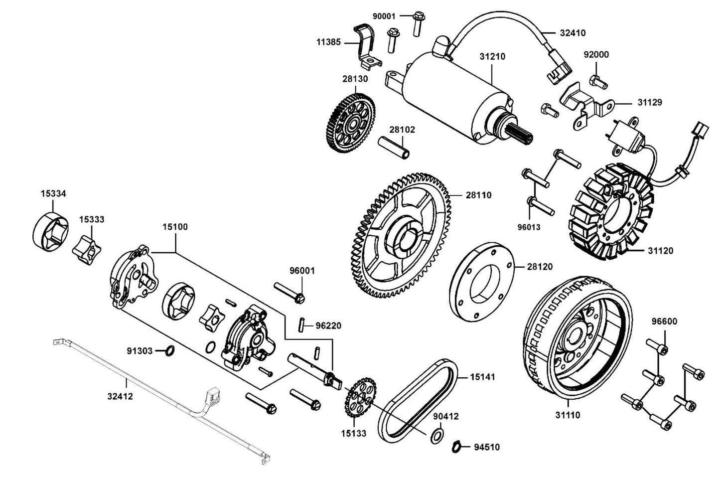 Socket Bolt 6X15 — 96600-06015-10 — KYMCO exploded-view diagram