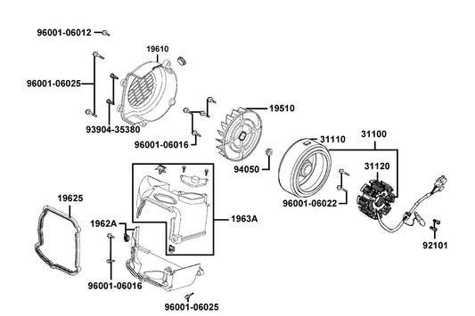 Nut Flange 10MM — 94050-10080-G — KYMCO exploded-view diagram
