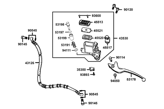Washer Spring — 94111-PWA6-900 — KYMCO exploded-view diagram
