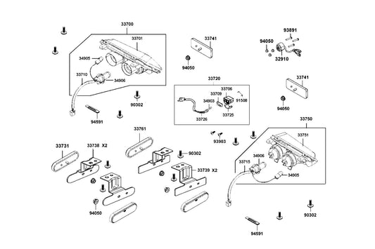 Assy Trailer Connector /D106 — 32910-LKA8-E70 — KYMCO exploded-view diagram