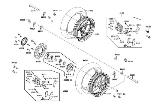 Dust Seal 30*47*7.5 — 91254-KED9-900 — KYMCO exploded-view diagram