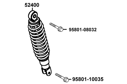 Bolt Flange 8X32 — 95801-08032-08G — KYMCO exploded-view diagram
