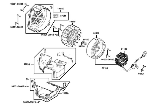 Shroud Comp B — 1963A-LDF7-E10 — KYMCO exploded-view diagram