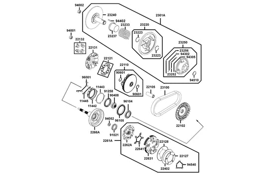 Circlip Ex 35 — 94510-35150 — KYMCO exploded-view diagram