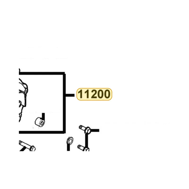 KYMCO Left Crank Case Complete 11200-KEC4-C00, part location on the factory exploded-view diagram
