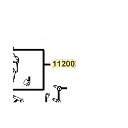 KYMCO Left Crank Case Complete 11200-KEC4-C00, part location on the factory exploded-view diagram