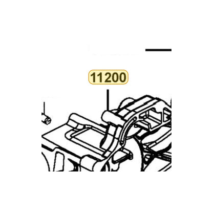 KYMCO Left Crank Case Complete 11200-PWA5-900, part location on the factory exploded-view diagram