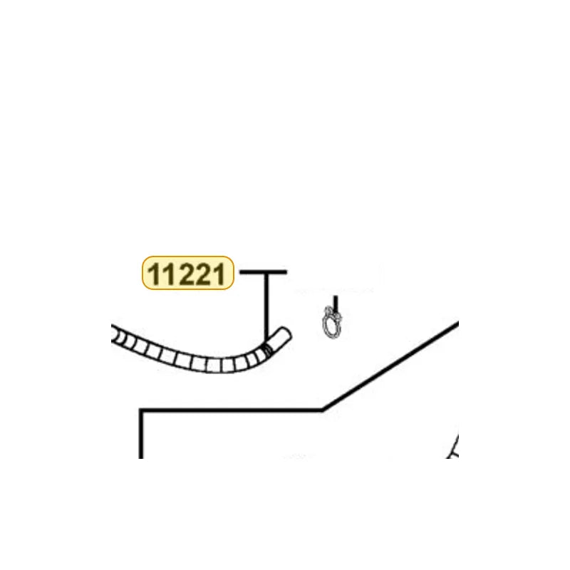 KYMCO Transmission Breather Tube 11221-PTA7-900, part location on the factory exploded-view diagram