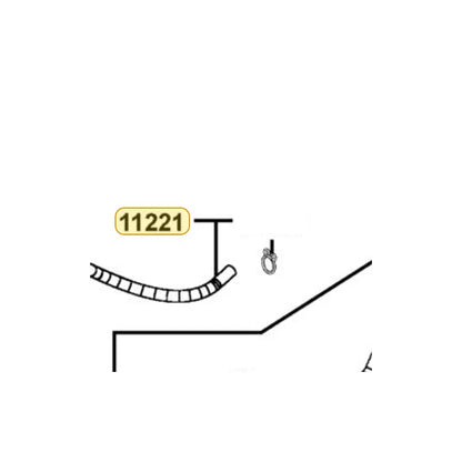 KYMCO Transmission Breather Tube 11221-PTA7-900, part location on the factory exploded-view diagram
