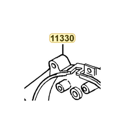 KYMCO Right Crank Case Cover Complete 11330-LAB4-900, part location on the factory exploded-view diagram