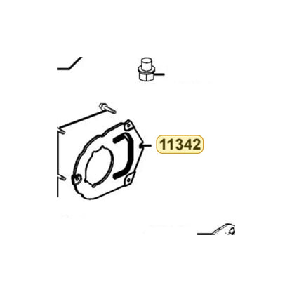 KYMCO Left Cover Plate 11342-LAB4-900, part location on the factory exploded-view diagram