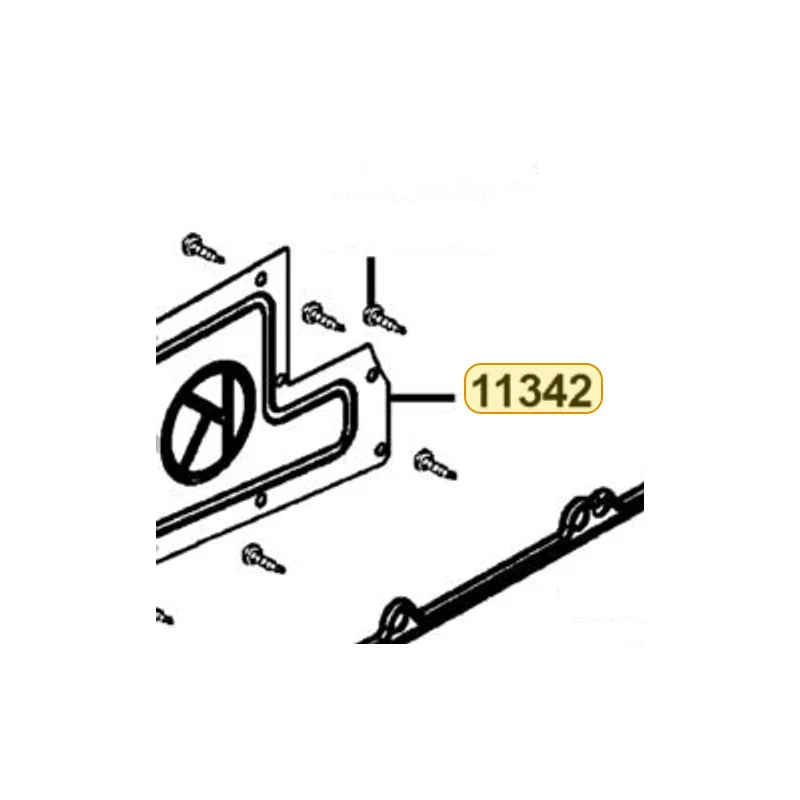 KYMCO Left Cover Plate 11342-LFA7-900, part location on the factory exploded-view diagram