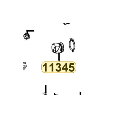 KYMCO Left Cover Duct Assembly 11345-LEA7-C00, part location on the factory exploded-view diagram