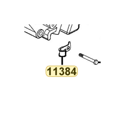 KYMCO Clamp 11384-LCE5-B41, part location on the factory exploded-view diagram