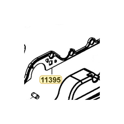 KYMCO Left Cover A Gasket 11395-PVA1-900, part location on the factory exploded-view diagram