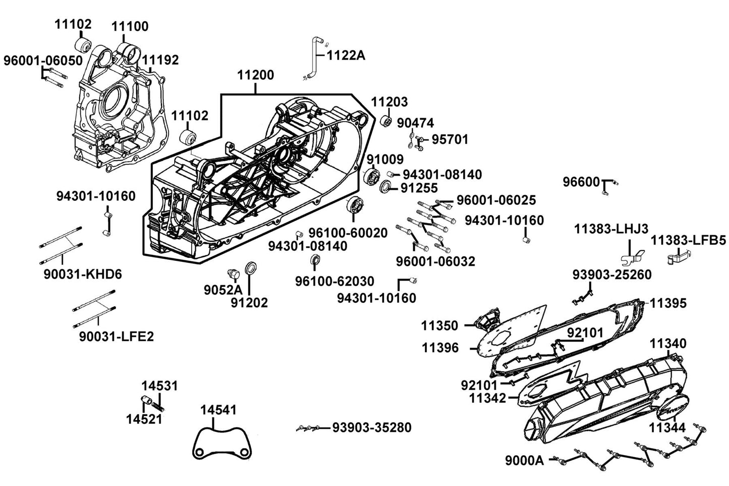 Oil Seal 27*42*7 (c???) — 91255-LDC8-E10 — KYMCO exploded-view diagram