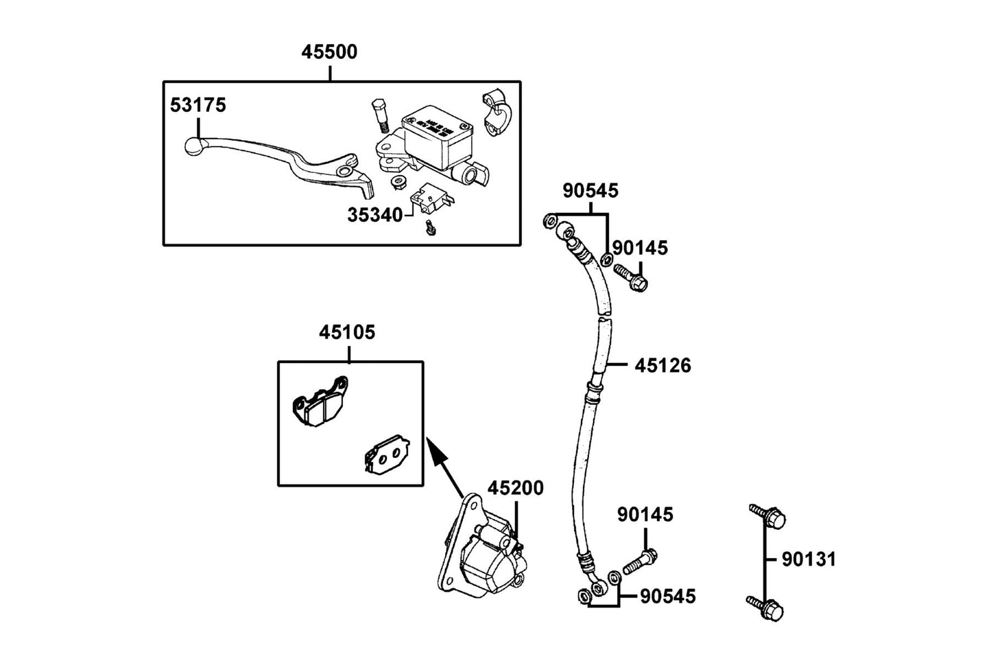 Oil Bolt 10*22 — 90145-MKS9-C00 — KYMCO exploded-view diagram